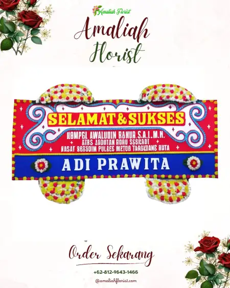 Papan Bunga Ucapan Selamat Genengan